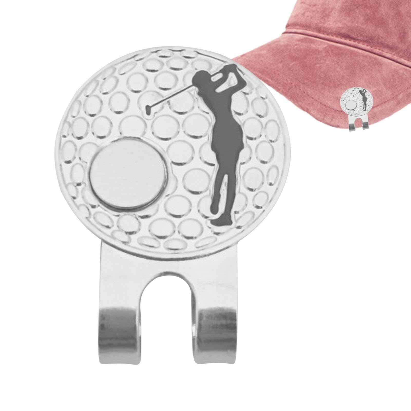 Lasuroa Magnetischer Golfballmarker, Hutclip, Blaue Schleife
