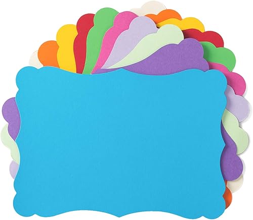 Miniatura 16 de Paquete de 50 tarjetas de kraft en blanco de cartulina gruesa marrón, tarjetas de felicitación para manualidades, tarjetas de regalo, menús, baby