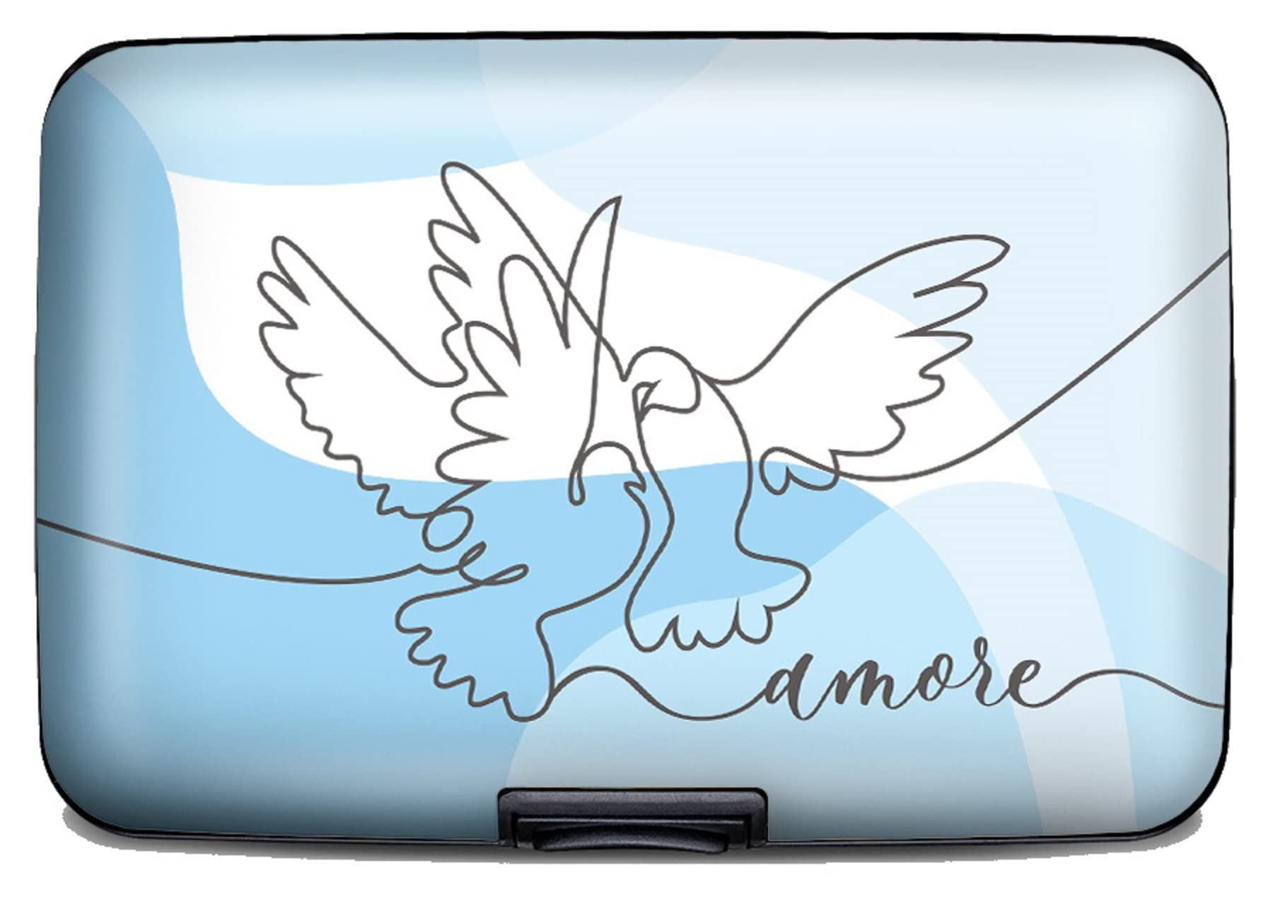 Monarque Armored Wallet Credit Card Case with RFID Data Theft Protection (Amore)