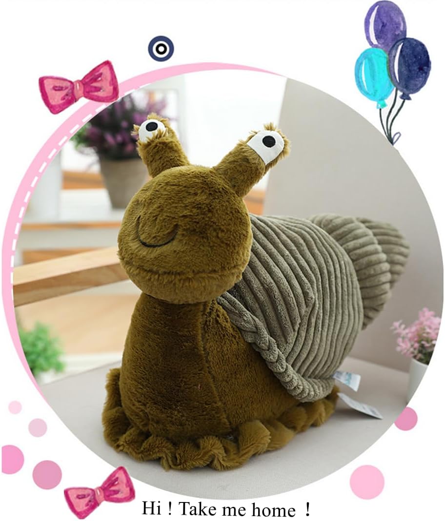 NatureMan Cute Snail Plush Toy Dolls, Soft Snail Stuffed Animals Birthday Gifts for Kids (11 inch) - Image 4