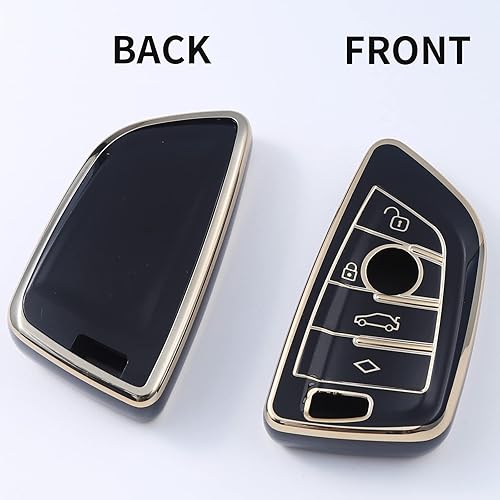Miniatura 4 de Funda para llavero BMW, compatible con BMW 2 5 6 7 Series X1 X2 X3 X5 X6 Smart Key Premium Soft TPU Anti-polvo Protección completa