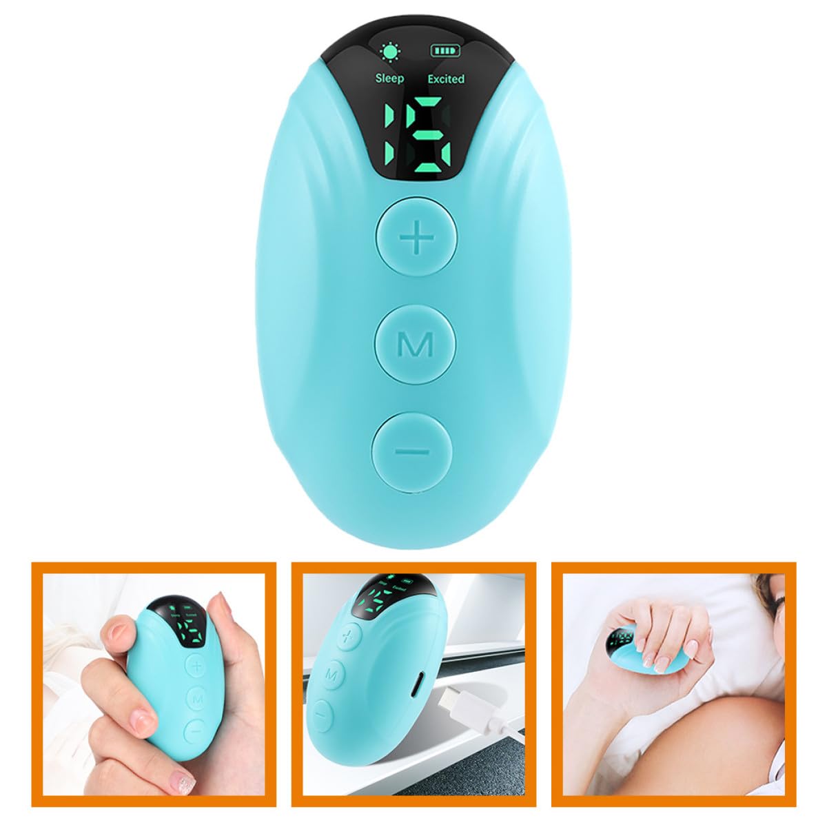 Instrumento Práctico para Dormir Microcorriente Portátil Pequeño, 1, Dispositivo Eléctrico Inteligente para Aliviar el Estrés, Uso Doméstico en Dormitorio, para Relajación