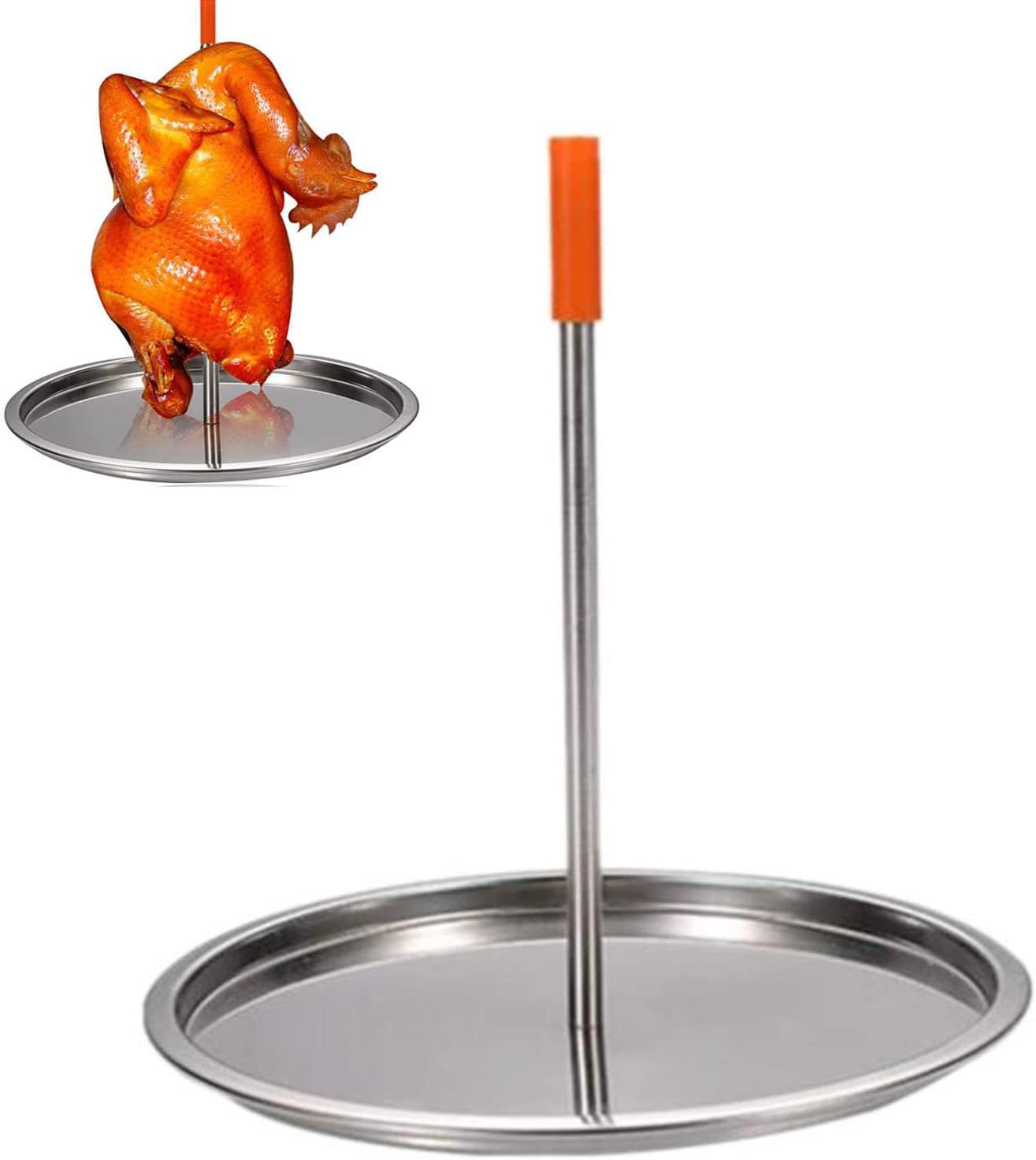 BBQ Skewer Rack Vertical Chicken Skewers Stainless Steel Roaster Stand
