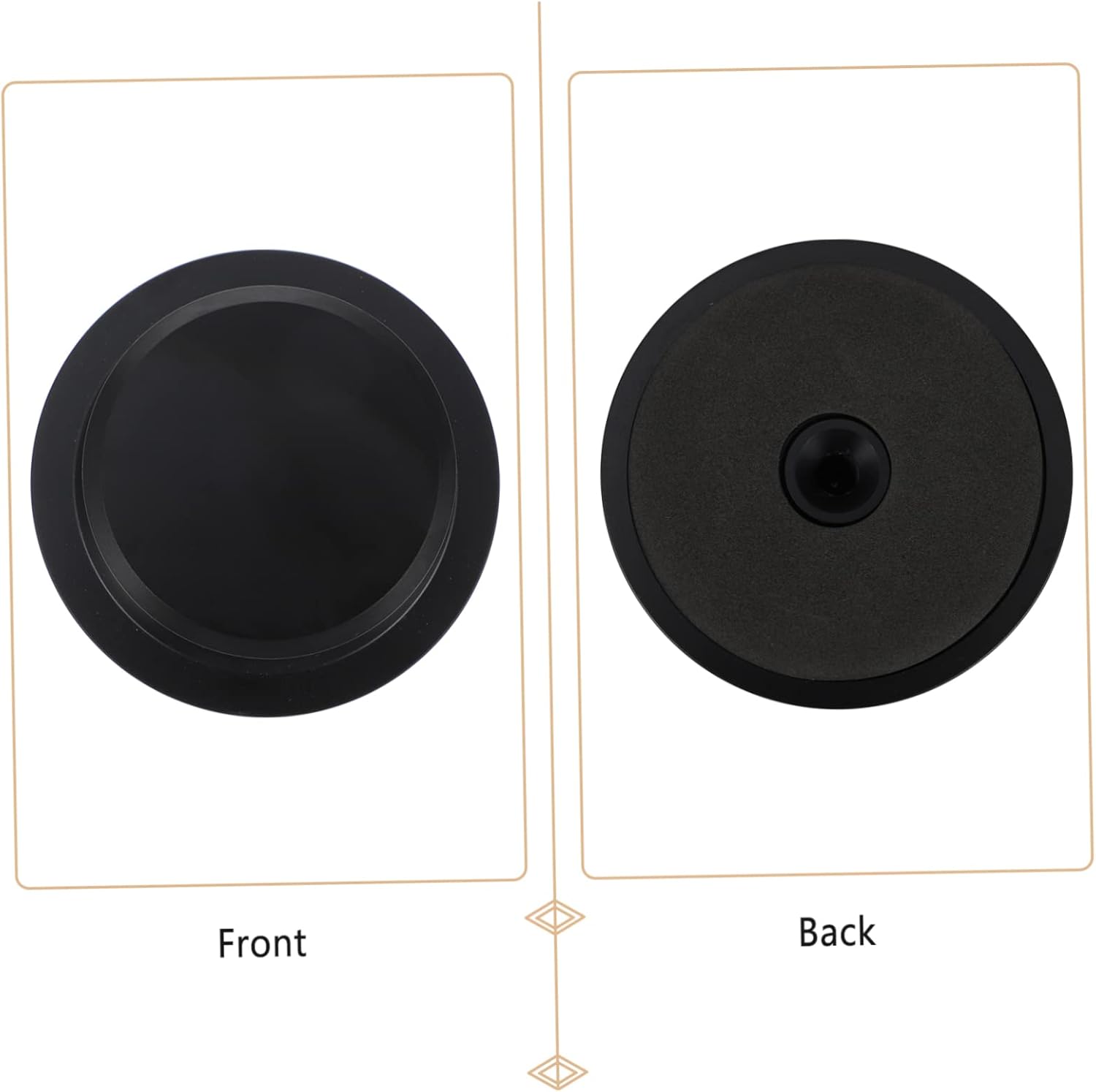 Hemoton 1pc Aluminum Record Stabilizer for Turntables Vinyl Weight Clamp to Sound Quality and Reduce for Better Listening Black