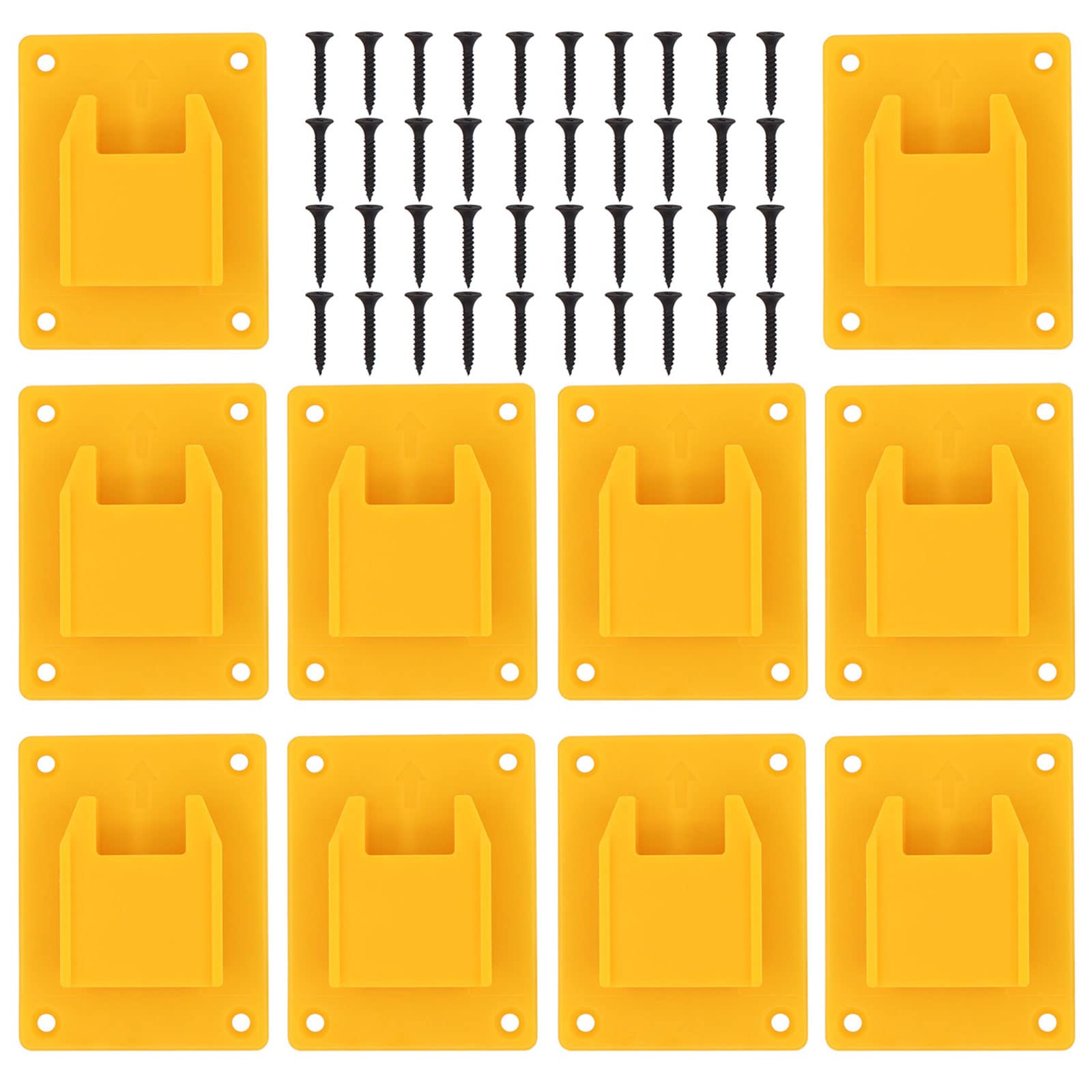 HouYeen Wall Mount Tool Bracket Hanger Storage for Dewalt 18V Power Electric Tool Van Drill Driver Li-Ion Battery Dock Holder