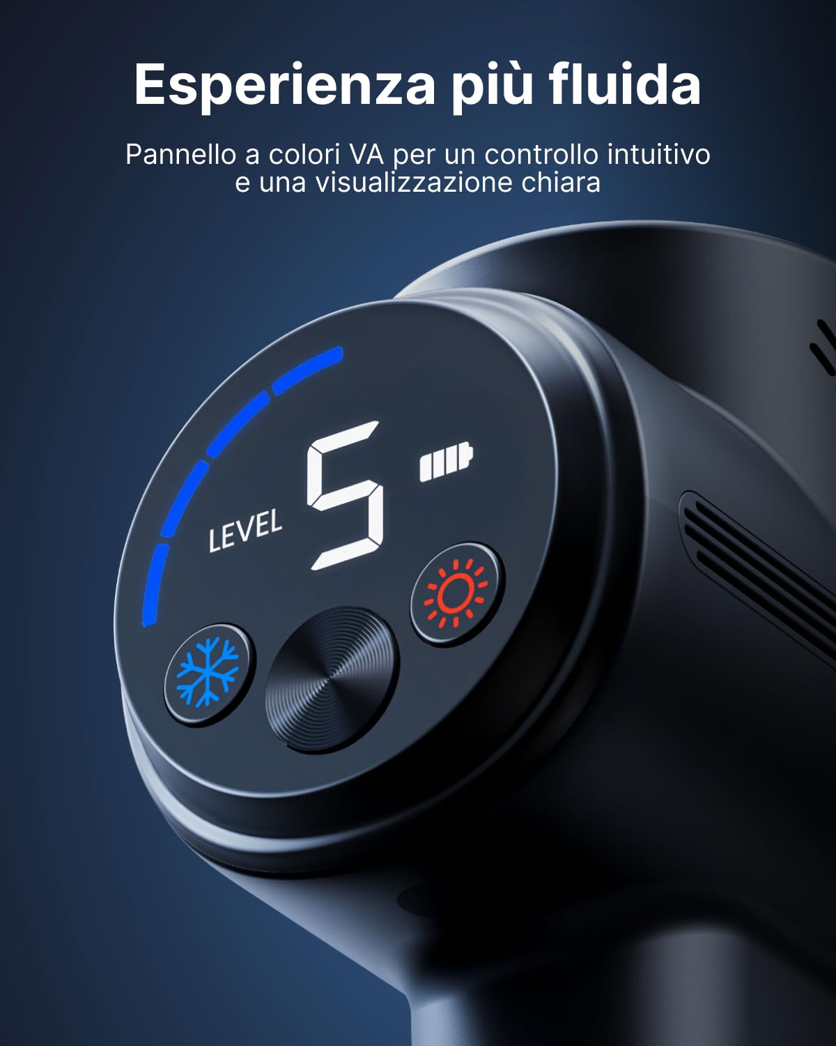 Pistola Massaggio Muscolare RENPHO Active Thermacool 2 Rosso con Riscaldamento a Infrarossi, Testina Rinfrescante