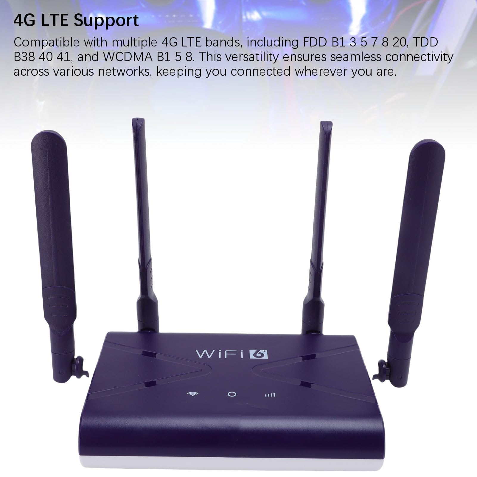 Dpofirs Router Gier WIFI 6, Router 4G 5G LTE z Gniazdem Karty SIM do 32 urządzeń, 300 Mb/S Szybki Adapter Sieci Bezprzewodowej dla Telefonu Laptopa