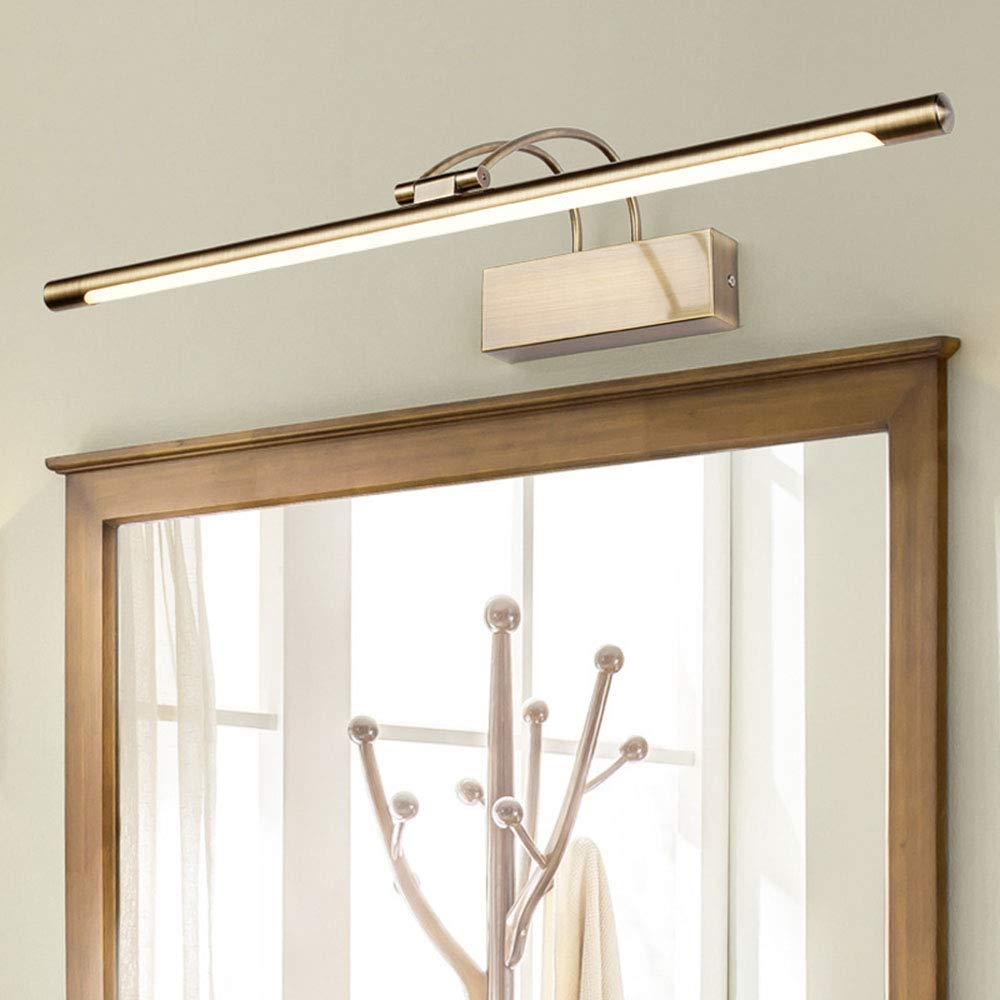 Miroir lampe de cabinet LED 55cm applique murale étanche anti-brouillard rotative pour meuble coiffeuse