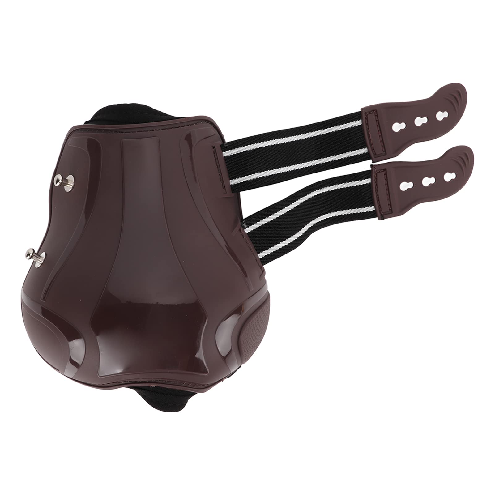 Botas de tendón de salto con frente abierto, 4 piezas de botas de soporte para tendones de caballo, botas ajustables de primera calidad para uso diario ecuestre y ejercicio