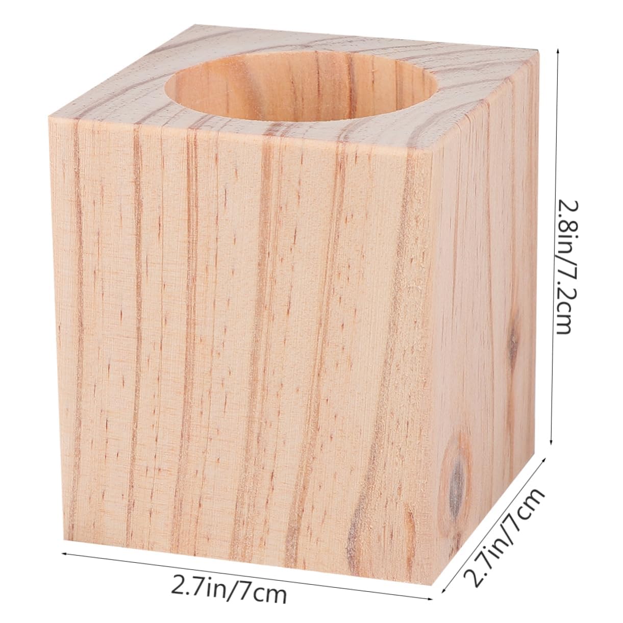 Hemobllo Solid Wood Round Furniture Risers Height Increase for Tables Chairs Pine Wood Strong Stability Weight Capacity for Home Office Use