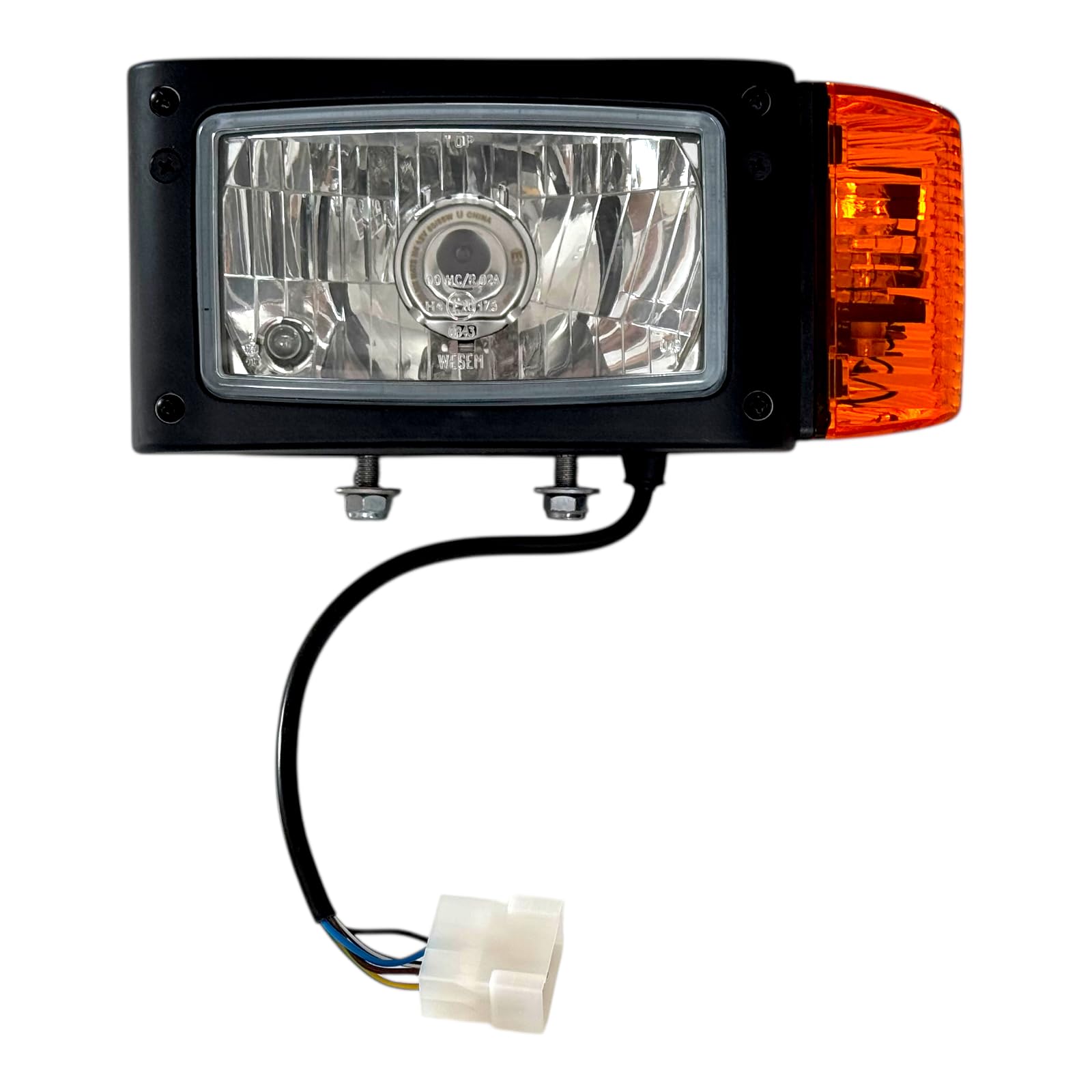 Piloto Intermitente 2 faros H4 con intermitentes de 12 V, cargador de ruedas, remolcadores, para construcción, para nieve y pantalla de lámpara