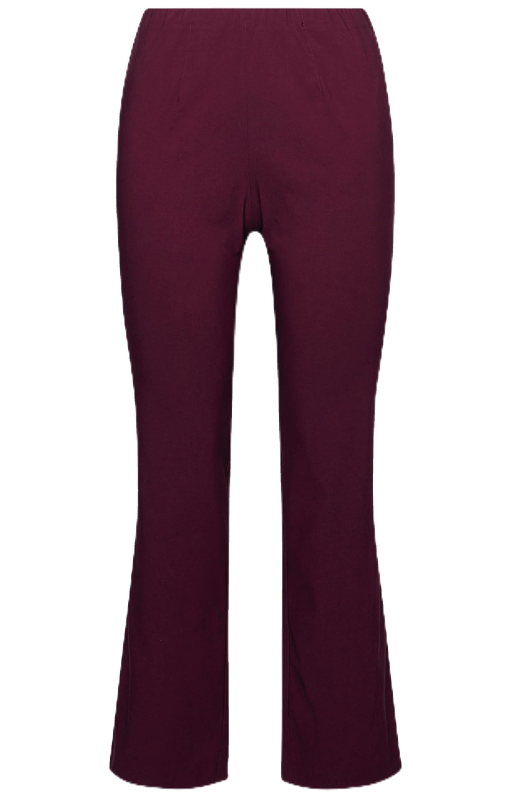 Ulla Popken Damen große Größen Übergrößen Plus Size Thermo-Bengalinhose, Slim Fit, warm, Elastikbund 826001