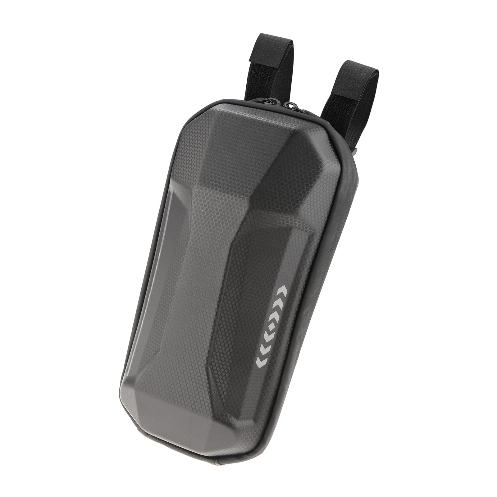 Jawihito 3L Scooter Front Storage Case, Electric Scooter Hard Shell Waterproof Bag, Large Tube Handlebar Hanging Bag for Bicycle eScooter, PU+EVA