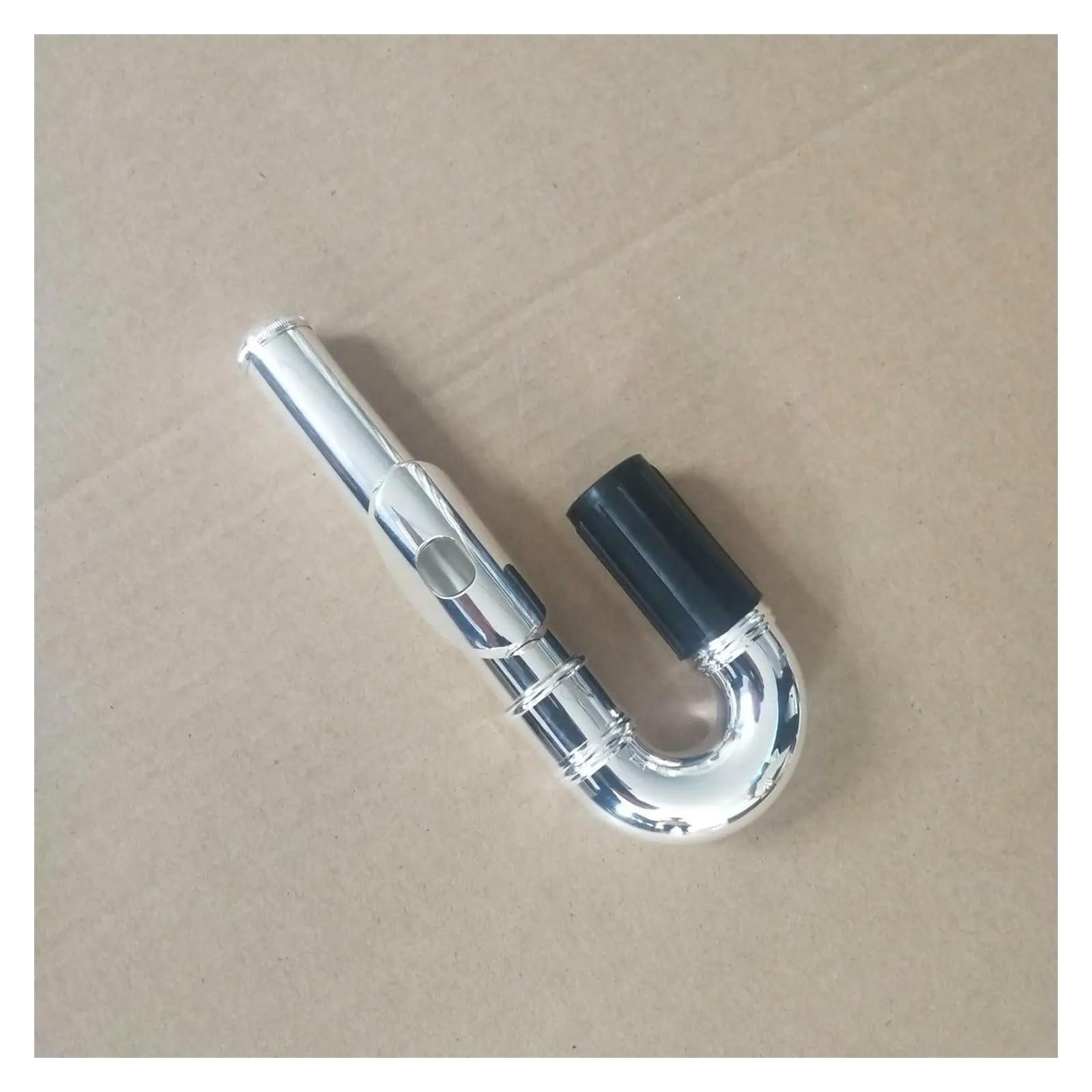 Profesional Flauta Travesera Cobre Blanco Chapado En Plata Flauta De Tono C Con Orificio Abierto De 16 Orificios Con Juntas De Cabeza Rectas Y Curvas