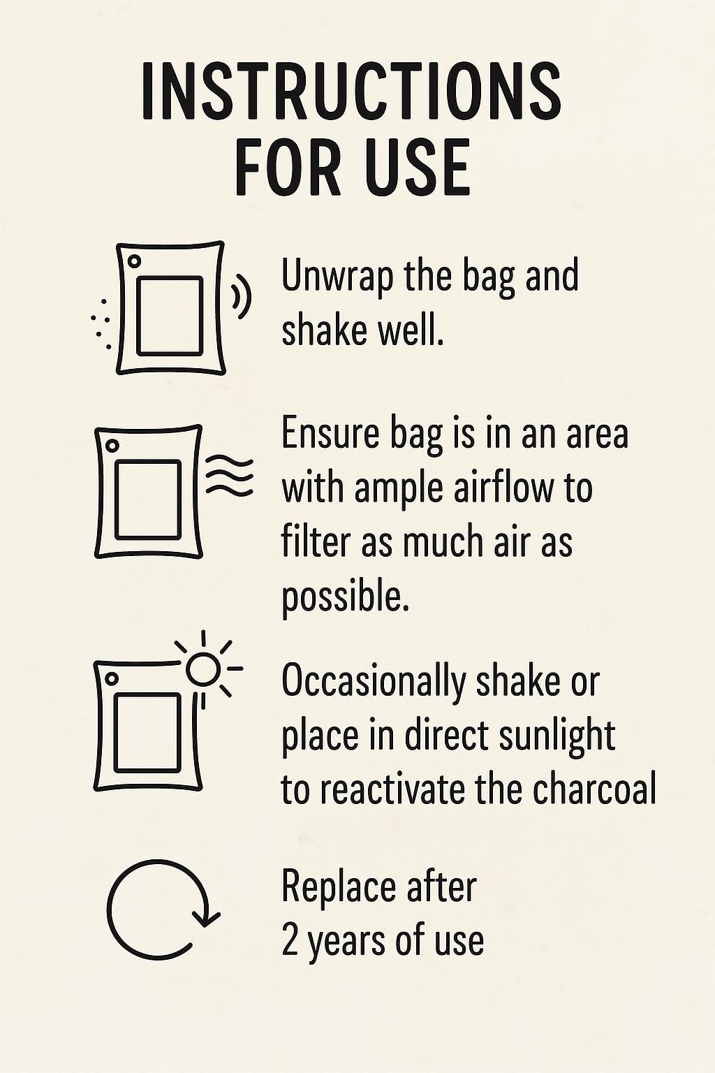 bmbu 1000g Large Bamboo Charcoal Air Purifier Bag - Car Deodorizer/Car Freshener - Remove Odor and Control Moisture in Your RV, Camper, SUV, Car, Truck, Closet, Mobile Home, Storage - Non Fragrant