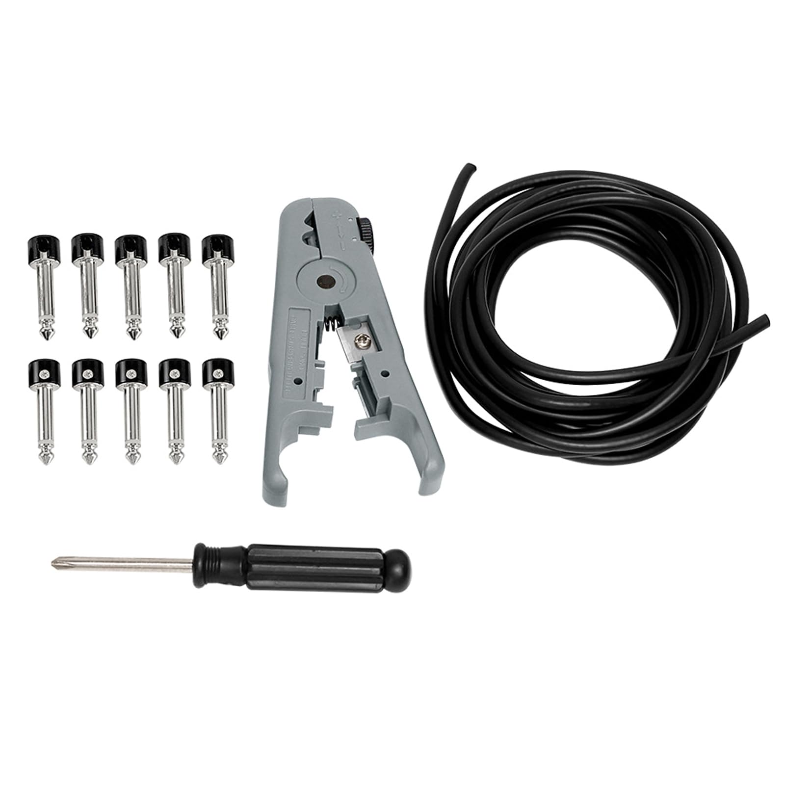 Gitarren-Pedalboard-Kabel, Draht, Lötzinn ohne Stecker, kleiner Schraubendreher, professionelle lötfreie Flicken, Kabel, E-Gitarre
