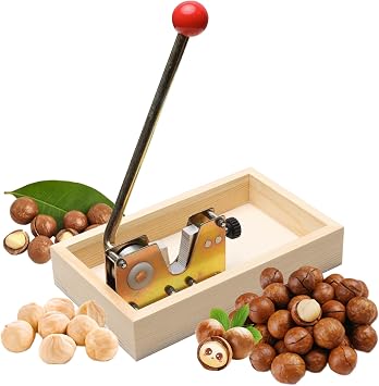 Nut Crackers For All Nuts Set Manual nut cracker Nut Tongs Walnuts Open Tool Handle Manual Cracker with Wood Base