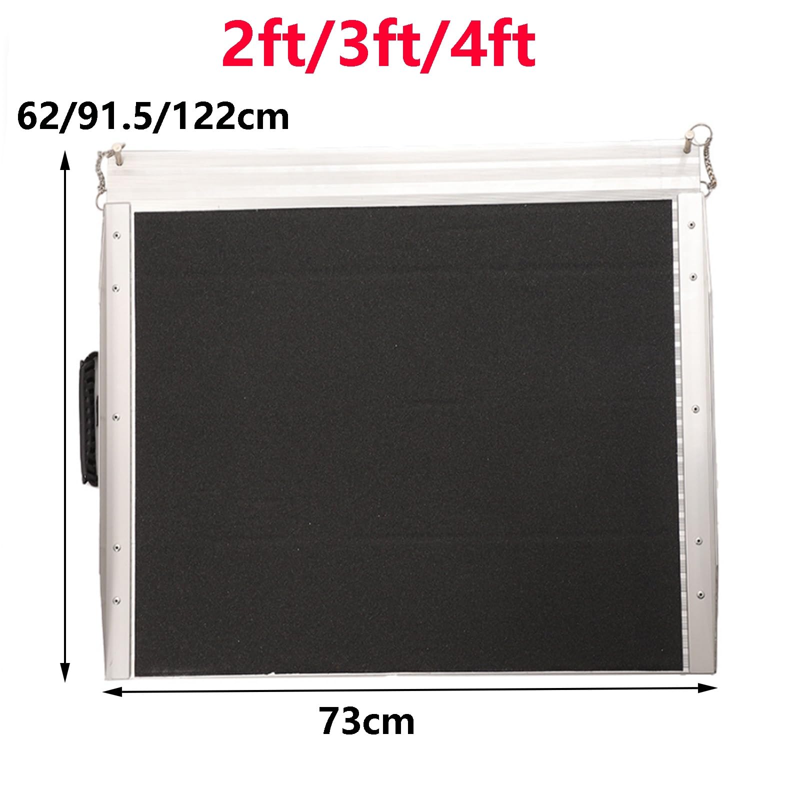 Rampa Dla Wózków Inwalidzkich, 62-122 Cm Aluminiowa Rampa Do Wózka Inwalidzkiego, Rampa Progowa Do Domu, Na Stopnie, Schody, Pojemność 300kg(3ft)