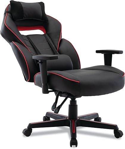 Miniatura 7 de Alera BT-51593RED Silla ergonómica para juegos de 15.91 pulgadas a 19.8 pulgadas de altura del asiento, estilo carreras, color negro/rojo