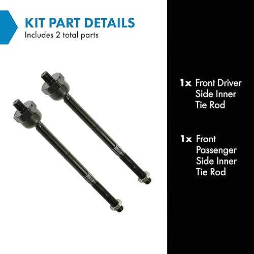 Miniatura 522 de TRQ Juego de barras de acoplamiento exteriores compatibles con Chevrolet Cruze Volt 2016-2019