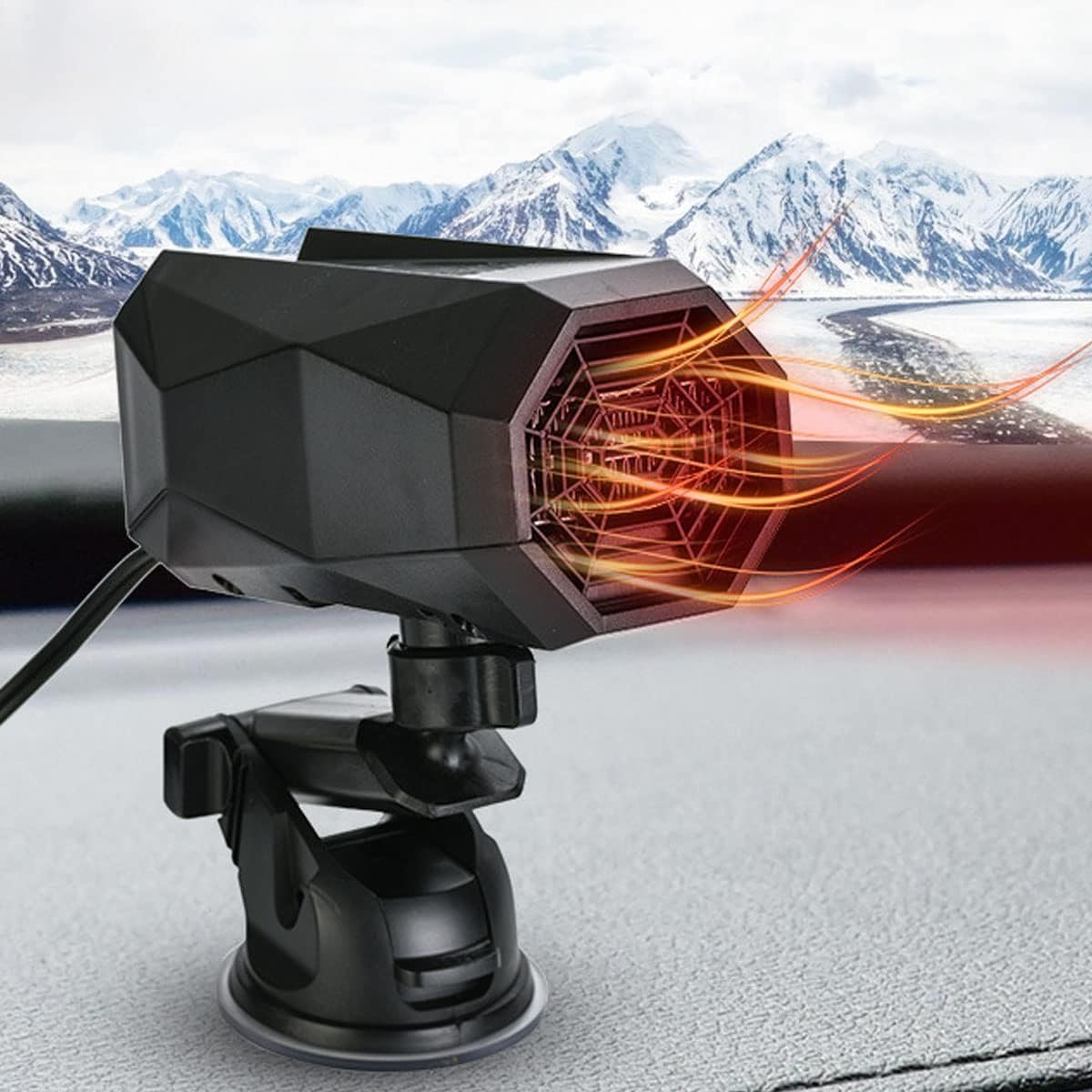 Car Heater with Fan, 12V Portable Windshield Defogger and