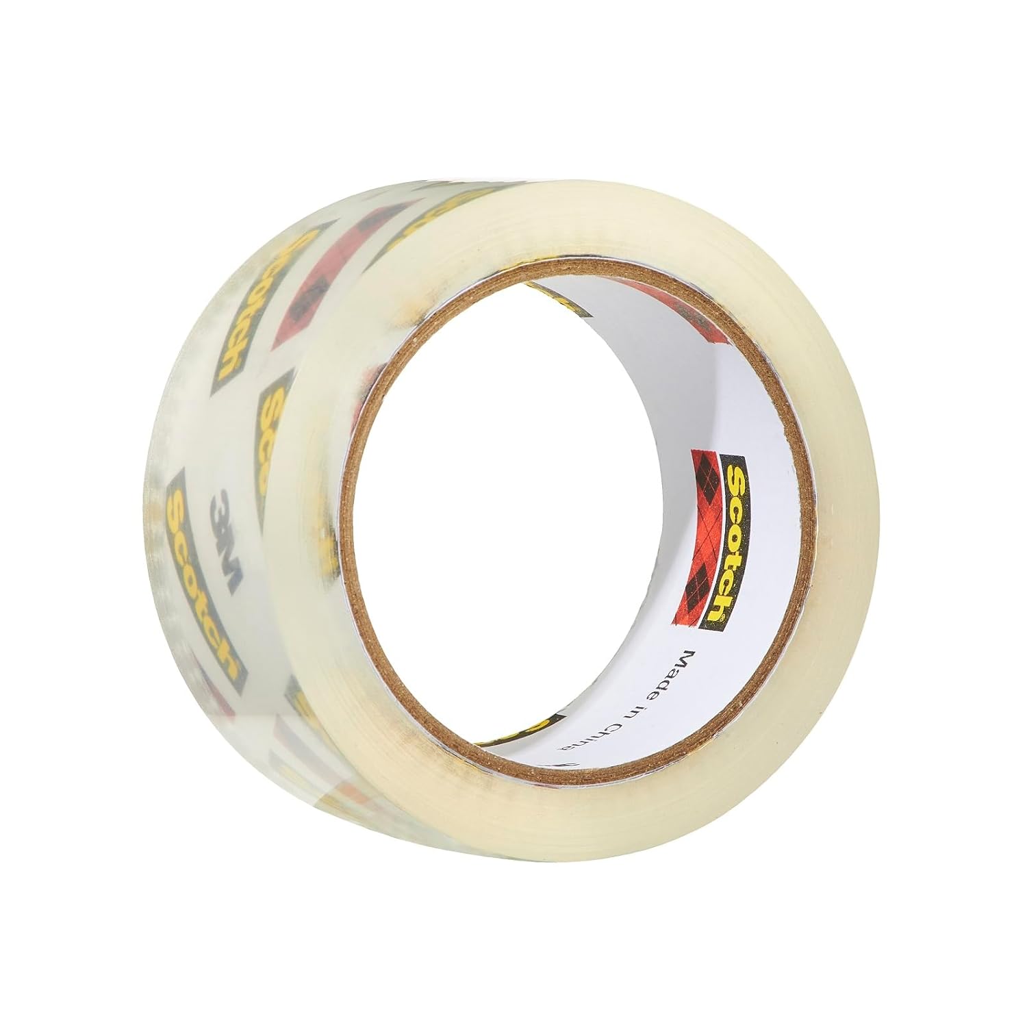 3M Scotch Packing Tape, Medium and Light Weight, 1.9 inches (48 mm x 50 m), Pack of 6 Rolls, 313 6PN