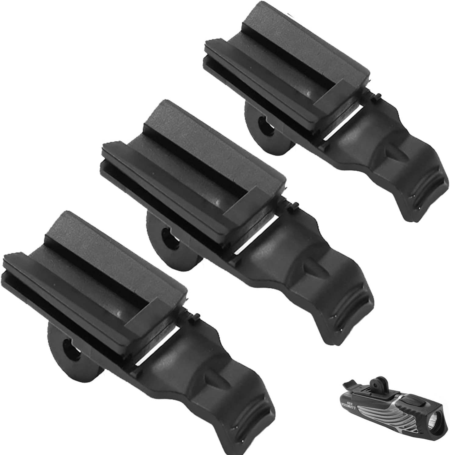 3PACK Bike Light Adapter Mount Compatible with NiteRider Lumina, NiteRider Light, Mako Series, Computer Mount
