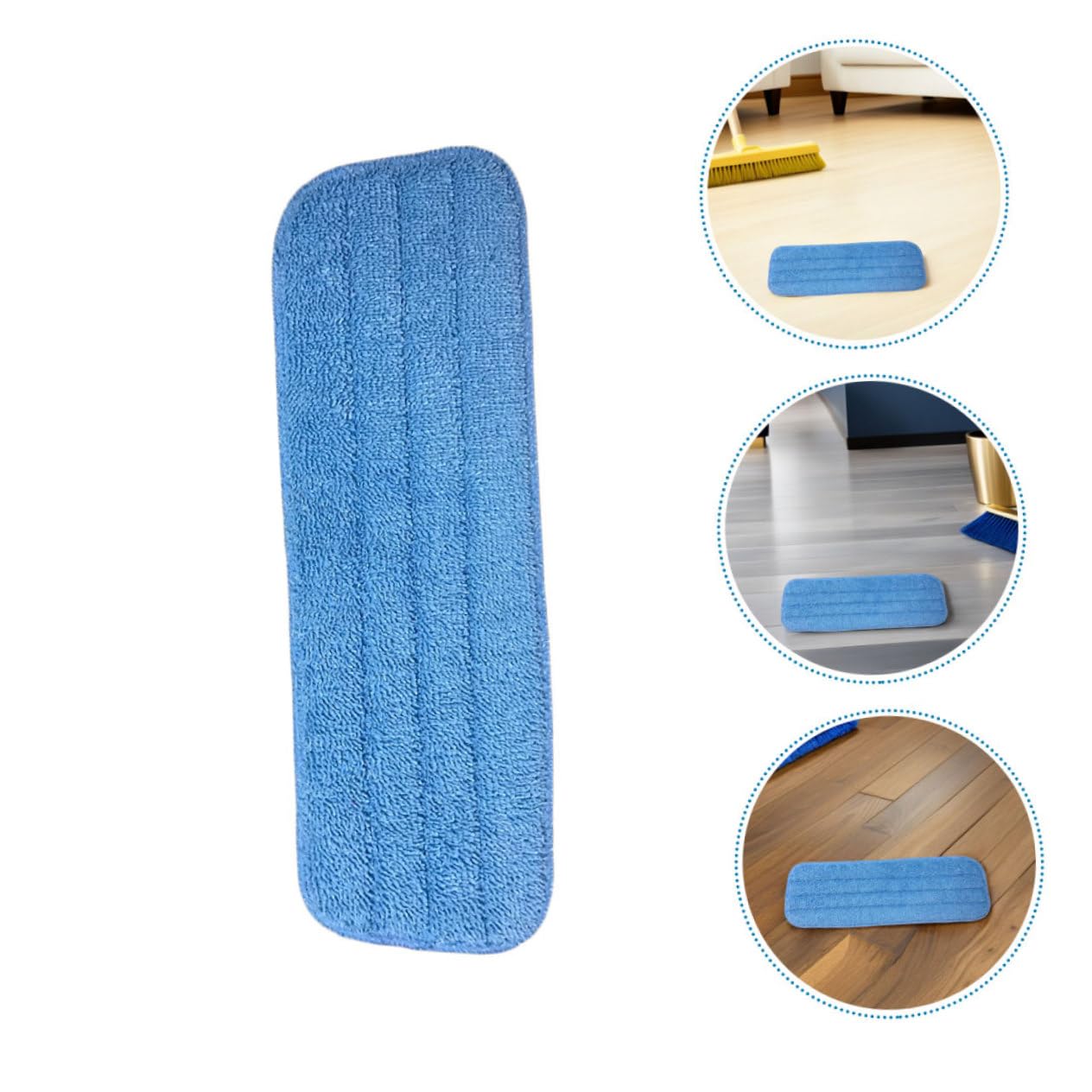 10 Piezas Almohadillas de Microfibra para Mopa Lavables Reutilizables Recambios para Trapeadores de Limpieza Húmedo Compatibles con de Baldosa y Laminados