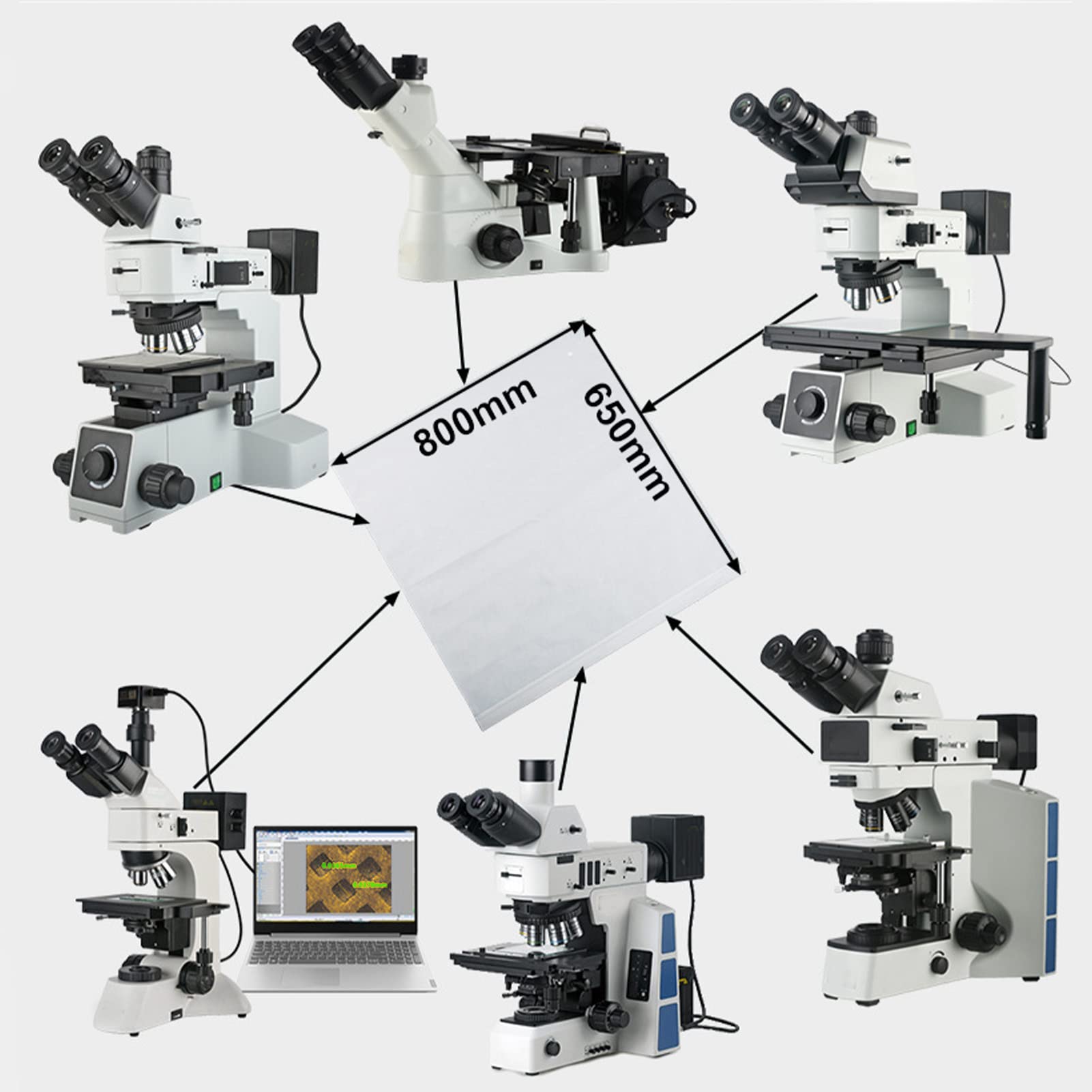 Housse De Protection Anti-poussière Pour Microscope 800 X 650 Mm En PVC