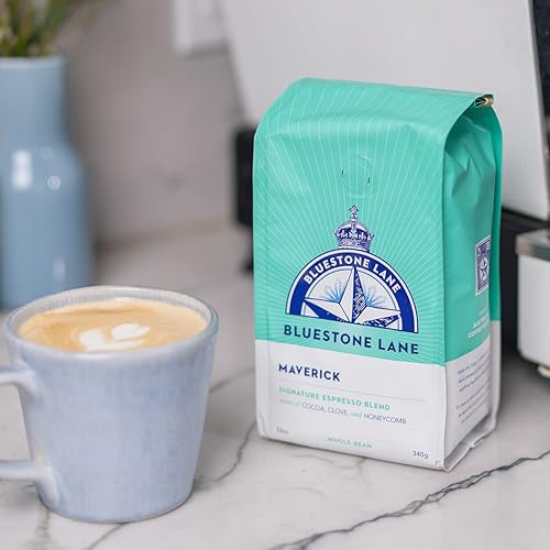 Miniatura 3 de Bluestone Lane Café molido, mezcla de espresso Maverick, tostado medio, bolsa de 12 onzas
