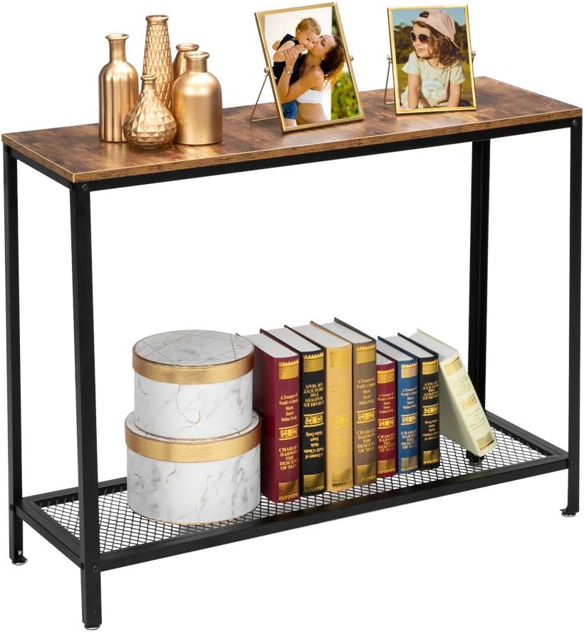 Industrial Style Hallway Console Table, 2 Floors 40
