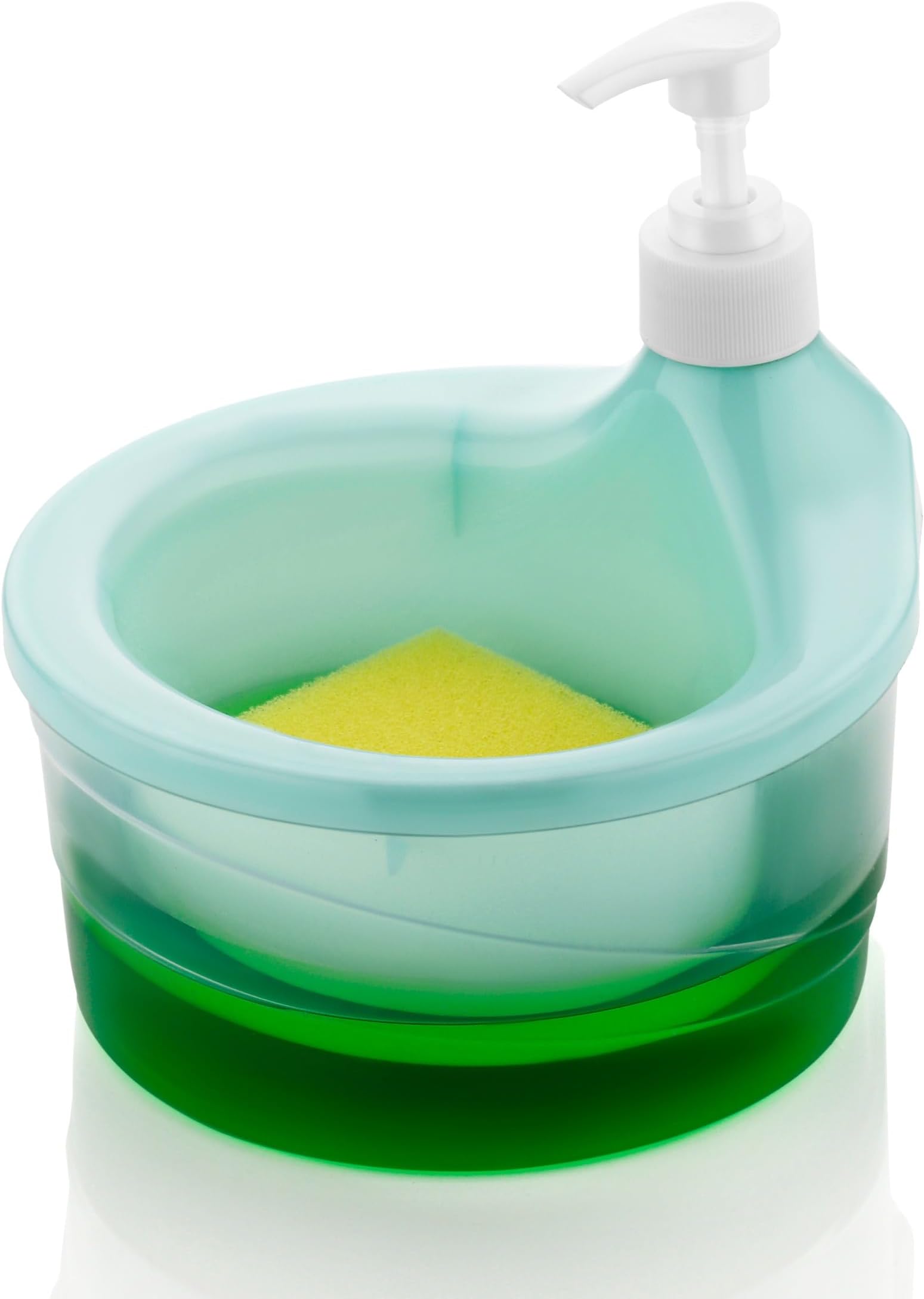 Cuisinart 2 in 1 Liquid Soap Dispenser for Dishwasher Liquid Holder/Sponge Holder/Bathroom Soap Dispenser, Liquid Dispenser Through Pump (500 ML, Multi)