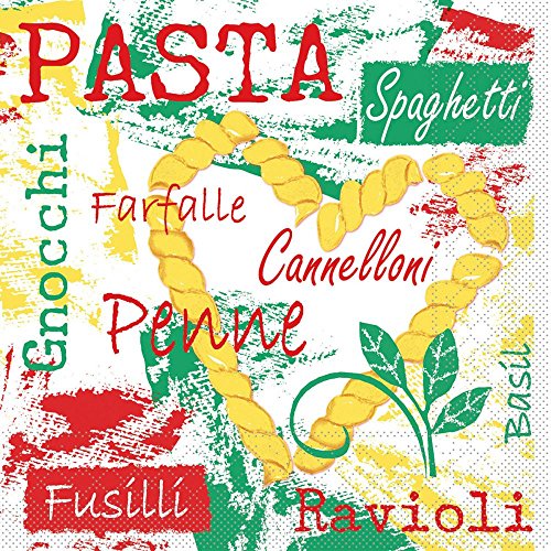 Sovie HOME Pasta Tissue servet, absorberend en scheurvast, voor Italiaanse fler op tafel, 20 stuks