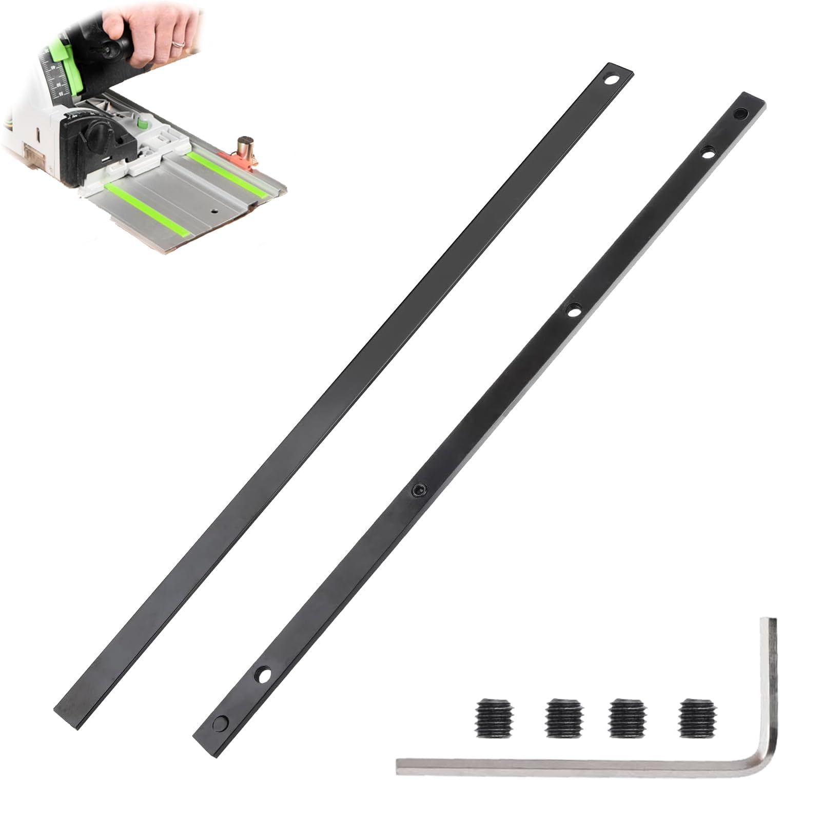Führungsschiene für Makita P-45777 Schienensägen, Führungsschiene Nverbinder für Makita Tauchsäge,Vorhangschiene Verbinder Set, Schienenverbinder Zubehör,für Festool,für Bosch