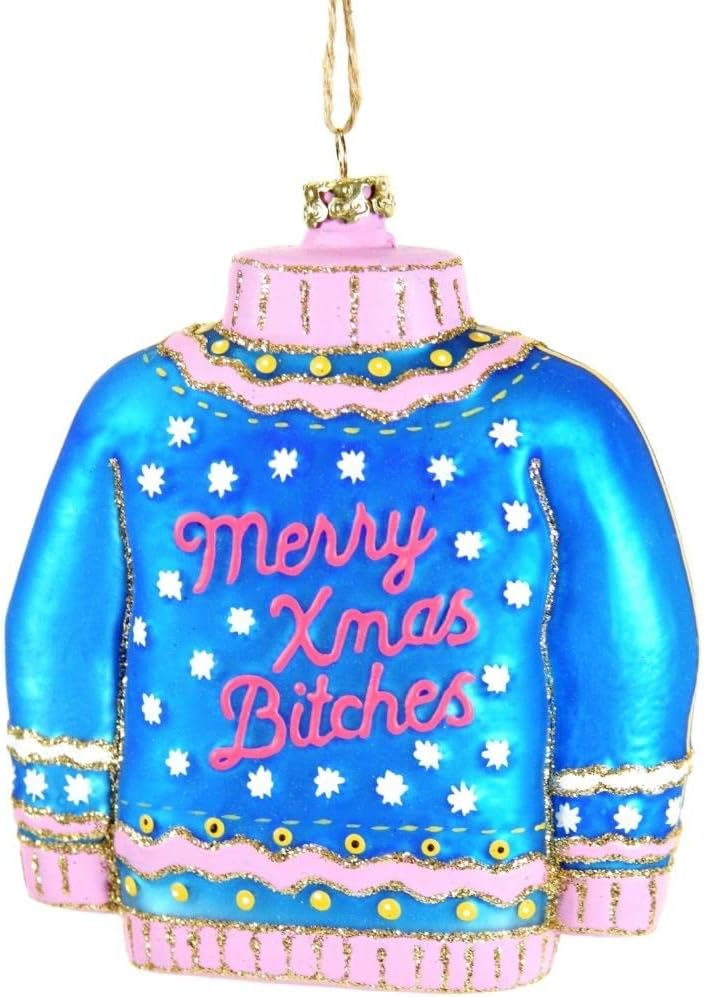Cody Foster - Christmas Sweater Bitches Blown Glass Ornament