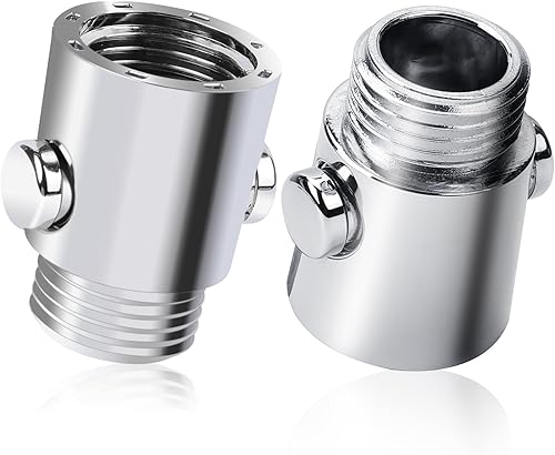 Paquete de 2 válvulas de cierre de cabezal de ducha tipo botón válvula de control de flujo de agua G12 válvula de control de flujo de cabezal de