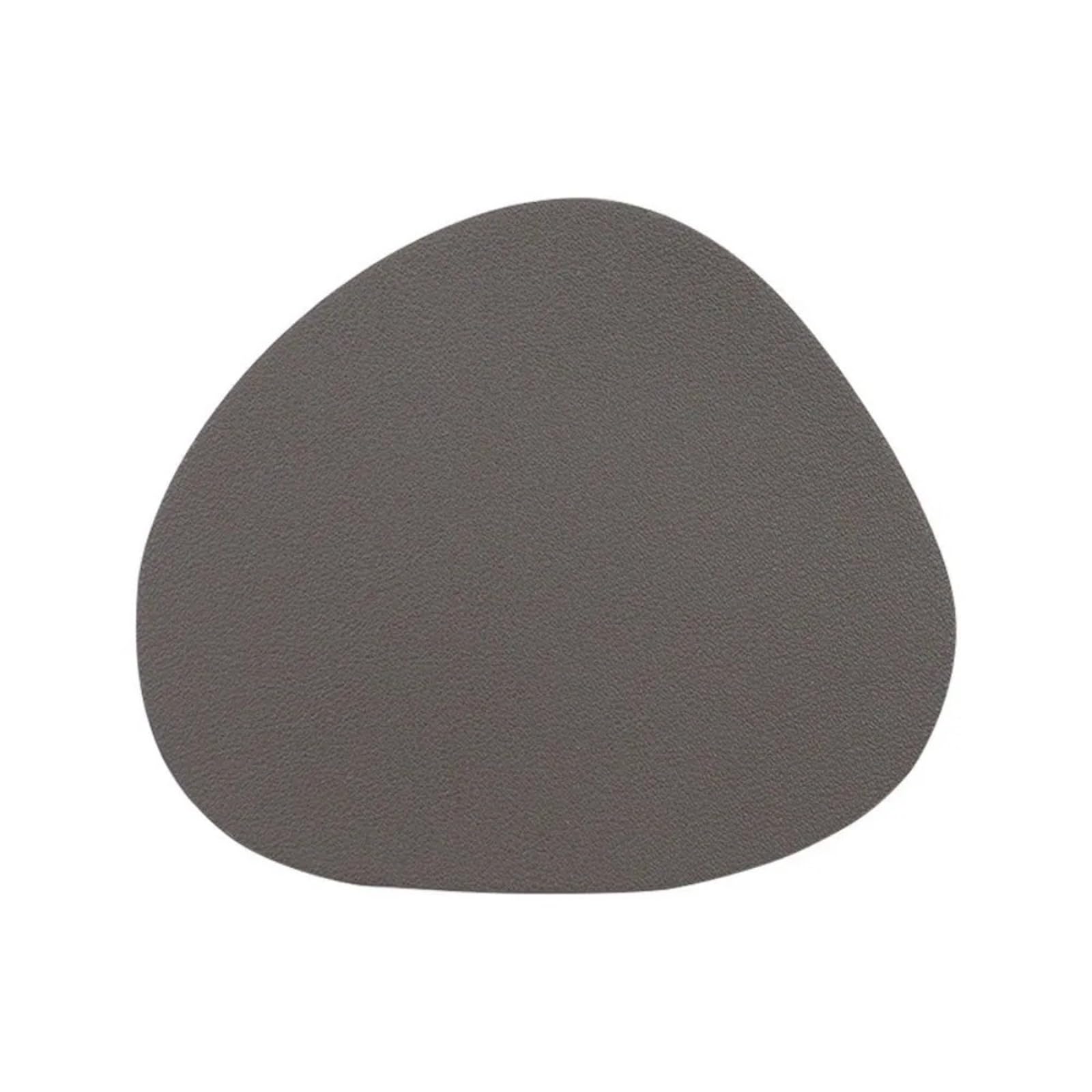 Insulated Coasters 8pcs Creative Faux Leather Placemat Heat Resistant Irregular Coaster Washable Insulation Coffee Mat for Drinks Coffee Pads Beer Home Office(Dark Grey)
