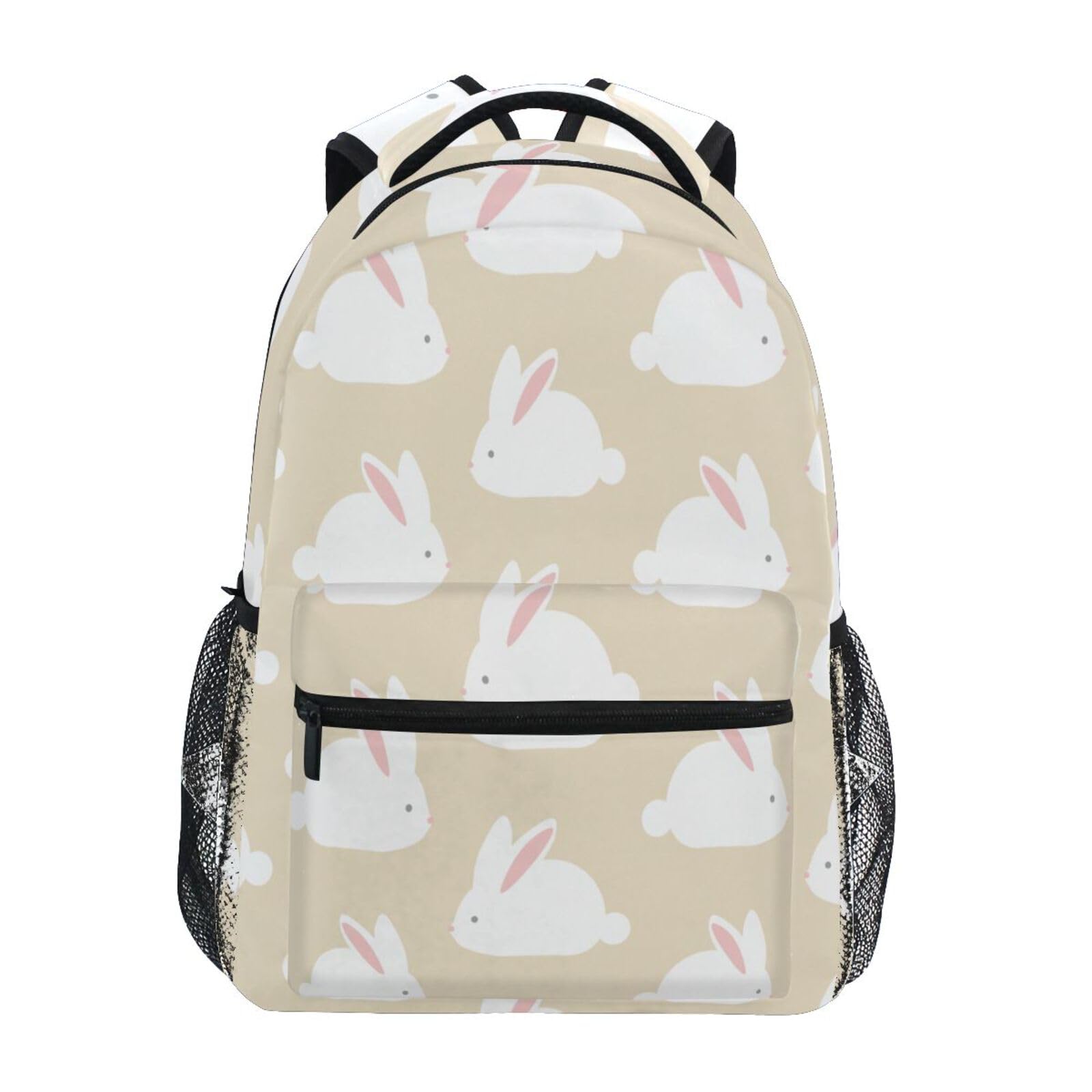 YOUJUNER School Backpack Cute Bunny Boys Girls Schoolbag Bookbag Casual Backpack Travel Rucksack Daypack