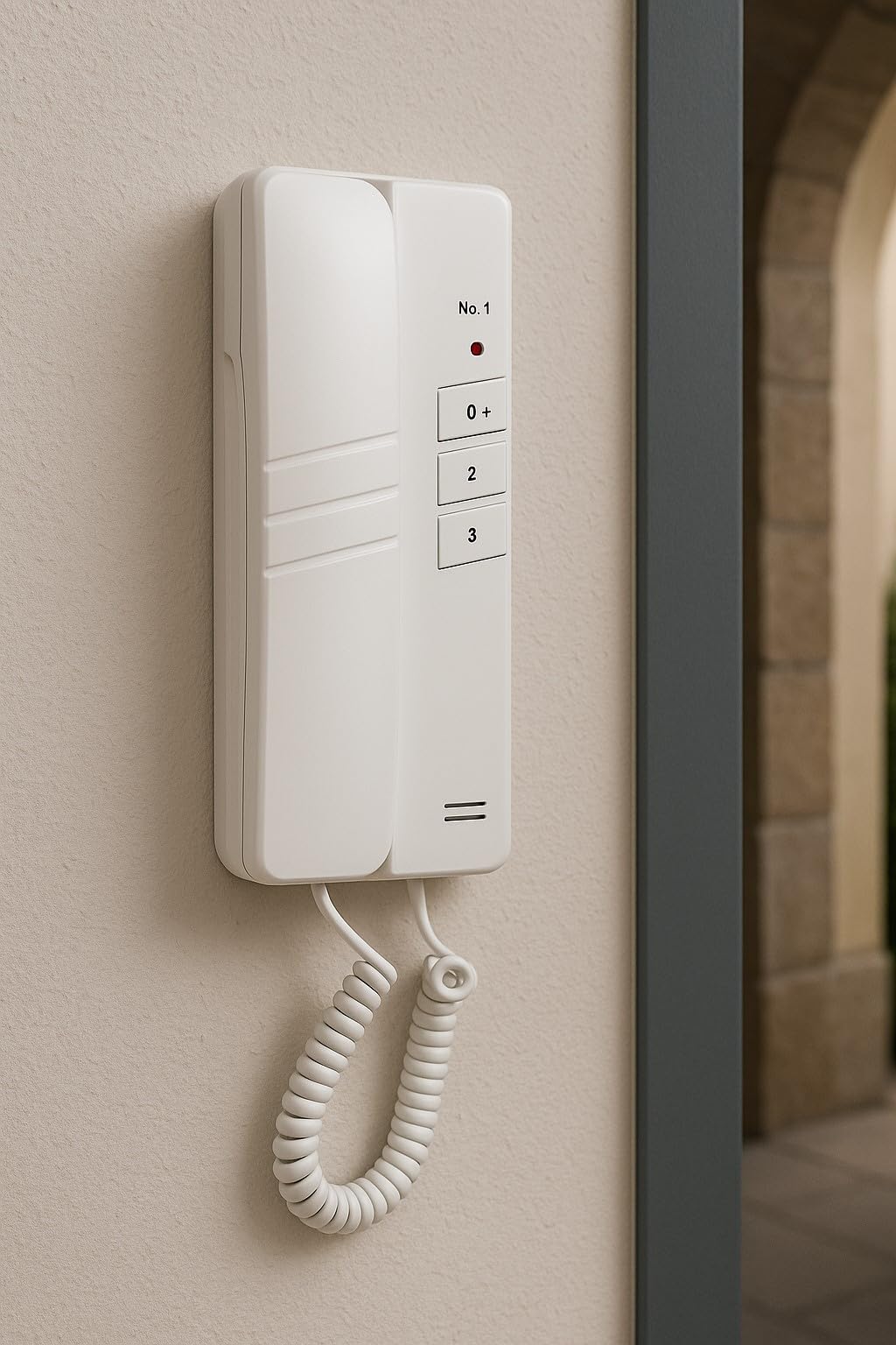Citofono da Parete con 3 Cornette Interfoniche e Apriporta Elettrico – Sistema Citofonico a 3 Postazioni per Casa, Ufficio o Condominio – RL-3203A - CW553