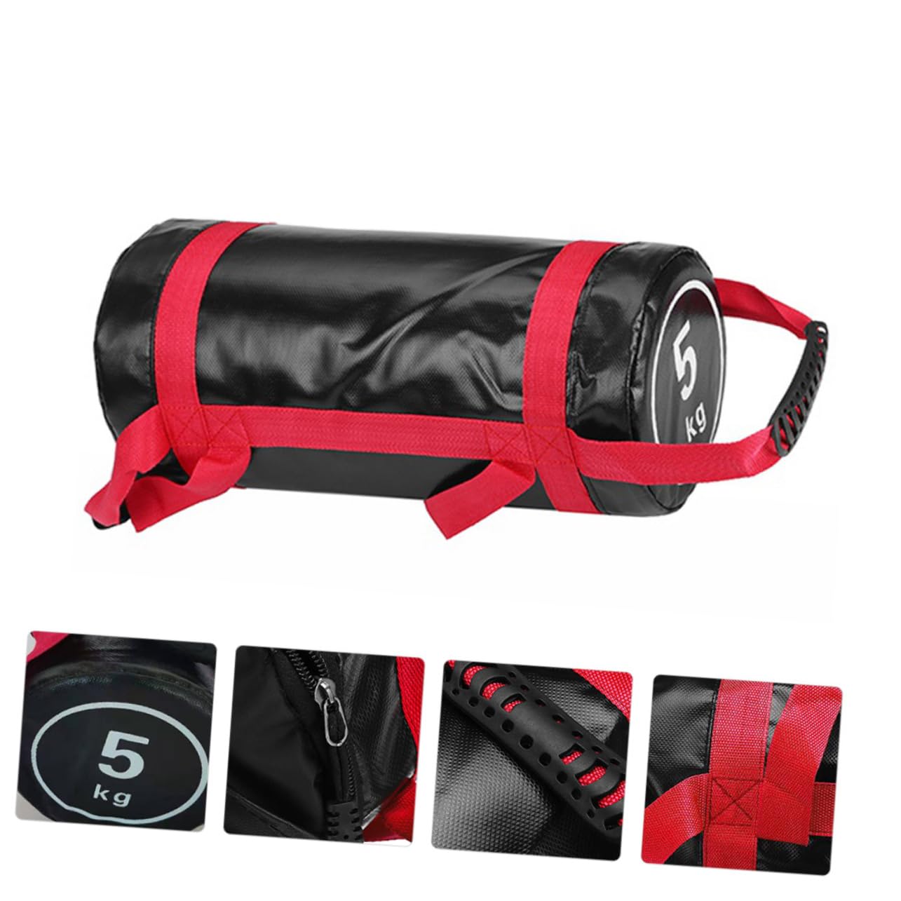 KOMBIUDA Fitness Sandbag Weight Exercise Power Bag 1 Set Pvc and Cloth Material Workout Power Bag Handles