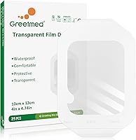 Vista 9 de Vendaje de película transparente de 2.4 x 2.7 pulgadas, 50 paquetes de parches adhesivos impermeables transpirables para heridas, cómodo vendaje