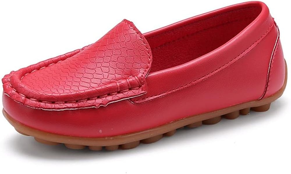  | RVROVIC Kids Girls Boys Slip-on Loafers Oxford PU Leather Flats Shoes(Toddler/Little Kid) | Sneakers