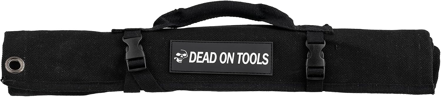 Dead On Tools Heavy Duty 24 oz. Canvas Wrench Roll, Black, One Size image 4