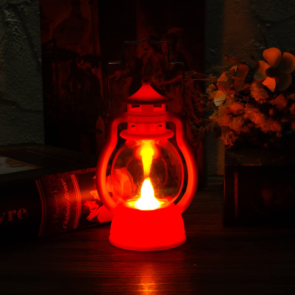 Kuber LED Lantern Lamp|Battey Operated|Flameless Yellow Light| Diwali  Lights for Home Decoration,Along with Other Festivities Parties|Black  Hanging