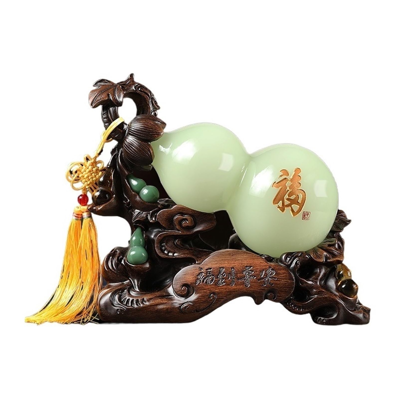 AOTTSD Feng Shui Gourd Statue, Resin Desktop Ornament (29 * 13 * 24cm)
