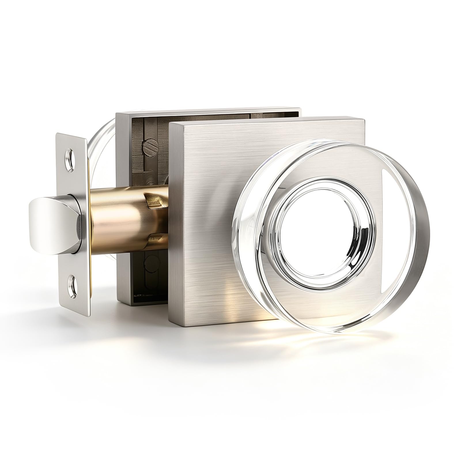 Crystal Glass Door Knobs with Lock - Privacy & Security -13 Crystal Glass Door Knobs with Lock - Privacy & Security -13