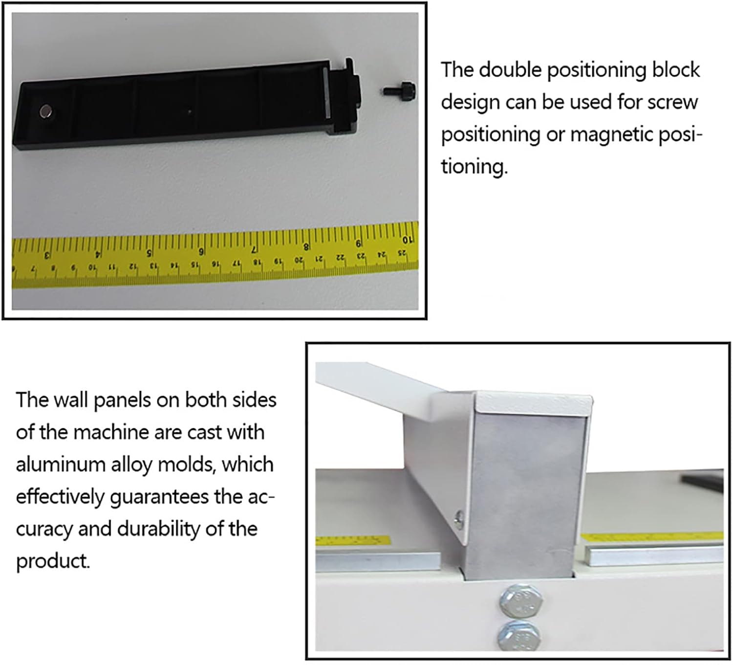 Manual Paper Creasing Machine Paper Creasing Machine Paper Folding Machine with Positioning Ruler, Suitable for Greeting Cards, booklets, Photo Paper