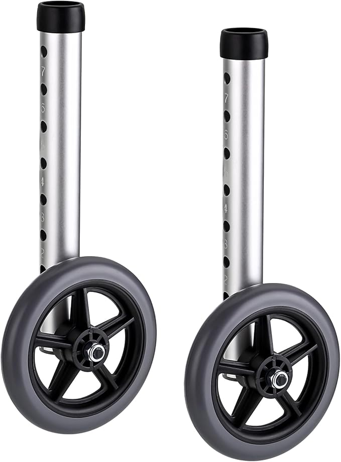 OwnMy 5 Inch Walker Wheels Replacements Folding Walker