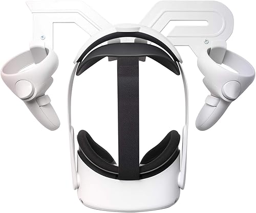 CNBEYOUNG Soporte de almacenamiento para auriculares VR compatible con Quest 2 Pro Rift S, índice de válvula, PSVR 2, HTC Vive, Vive Pro, HP Reverb