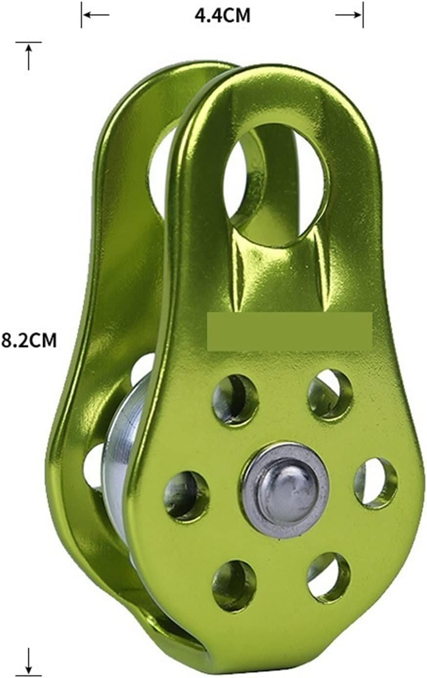 INLIMA Pulley Climbing Pulley Fixed Sideplate Single Sheave Pulley Outdoor Survival Tool High Altitud Traverse Hauling Gear
